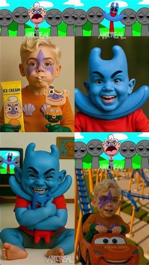 Incredibox Sprunki OC - Man Ray X Mermaid Man In Real Life!