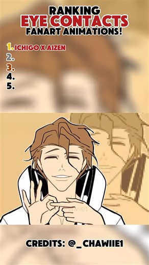 Ranking Top 5 Eye Contact Fanart Animation! #anime #ranking