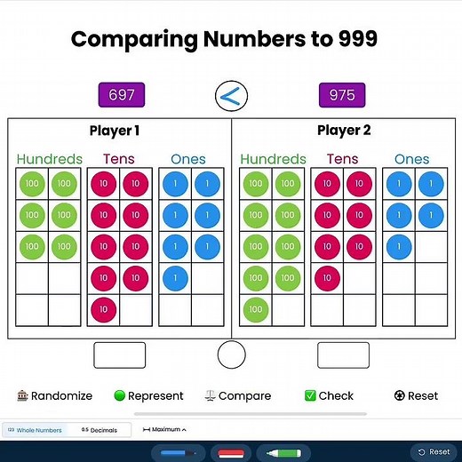 Compare Numbers Game | Brainingcamp