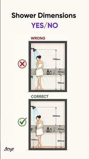 Shower Height MATTERS More Than You Think 🔧🚿 #bathroom #shower #bathroomhacks