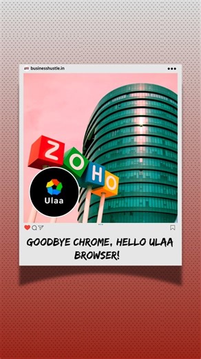 Business Hustle | Marketing | Startup on Instagram: "Goodbye Chrome? Hello Ulaa! An Indian tech giant Zoho has just stepped into the browser wars with its brand-new creation — Ulaa Browser. 🌐✨ Unlike Chrome, Ulaa isn’t built to track you. It’s built to protect you. 🔒 ✔️ Privacy-first by design — blocks ads & trackers by default ✔️ Productivity tools built-in — no endless extensions needed ✔️ Multiple modes — Work, Personal & even a Kid-safe option ✔️ Made in India 🇮🇳, trusted by 100M+ users 