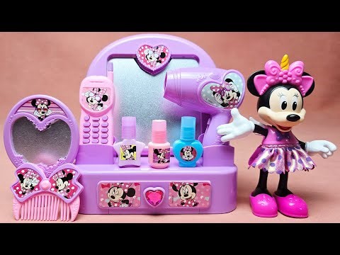 Disney Minnie Mouse Hair Styling Set Satisfying with Unboxing Compilation Toys ASMR #858