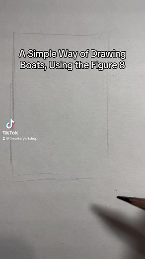199K views · 2.7K reactions | A simple way to draw a boat using a figure of eight method. Give it a try! | The Artery Art Shop and Classes | Facebook