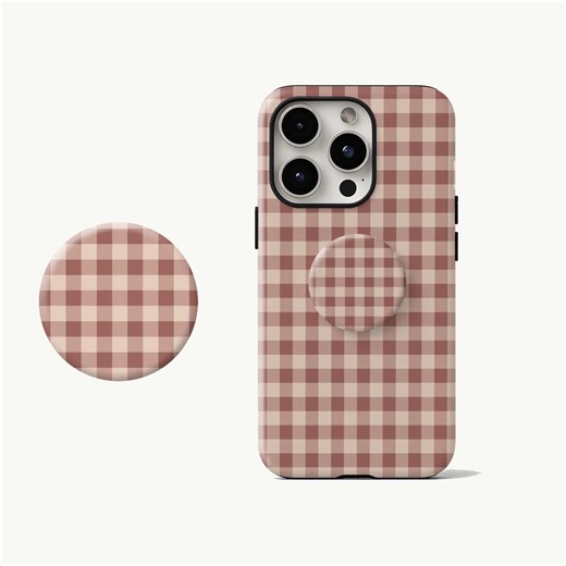 Brown and Pink Checkerboard Rugged Phone Case With iPhone 17, 16, 15, 14, 13, and 12 Pro Max, With Samsung S25, S24, S23, and S22 Ultra. - Etsy Canada