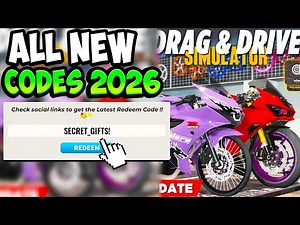 ALL WORKING DRAG DRIVE SIMULATOR CODES ROBLOX - All New Drag Drive Simulator Codes 2026! (UPDATED)