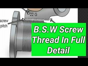 All B.S.W screw 'V' thread details