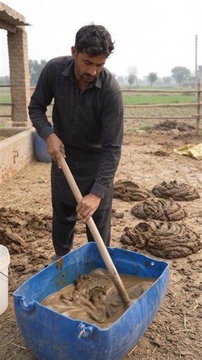 How Biogas Is Made from Cow Dung 🐄🔥 #Biogas #RenewableEnergy #CowDung