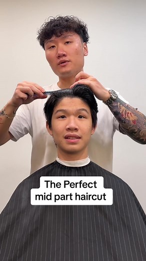 The Perfect Mid Part Haircut Tutorial for Men