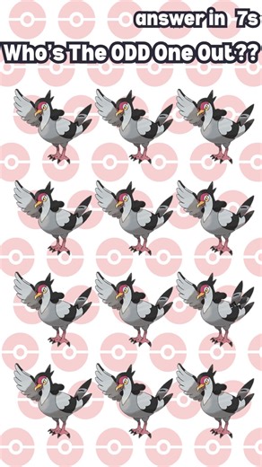 Find the Odd Pokémon Out! 🕵️ (Tranquill) Can You Spot It?
