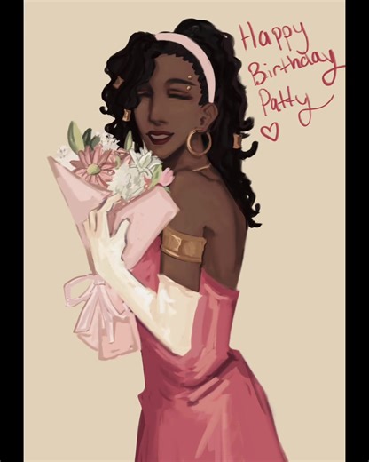 quick 1hr patty doodle for her birthday #idv #fanart #patriciadorval #enchantressidv