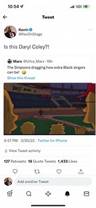 I was today years old when I found out Daryl Coley was on The Simpsons. | KevOnStage