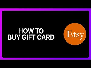 How To Buy Etsy Gift Card Tutorial