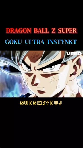 Dragon Ball Z Super Goku Ultra Instynkt