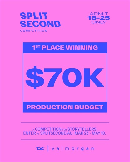 11 reactions | Enter Split Second with a synopsis for your road safety film script and you could see your idea come to life with a $70k production budget and $5k cash prize! For the first time ever, there’s also a second place of a $30k production budget. Hurry, entries close May 18th! | Transport Accident Commission (TAC) | Facebook