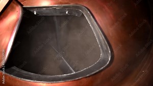 Craft Brewing Process at a Private Brewery Showing the Steps of Beer Making in 4K Slow Motion With Boiling and Fermentation