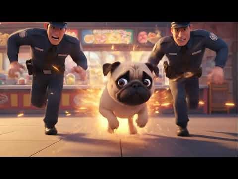 Pug's WILD Dream Adventure in Amusement Park | Funniest Dog Animation You'll Ever See! 🎢🐶✨