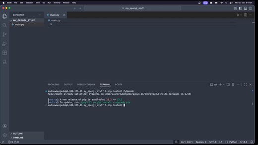 OpenGL with Python for Beginners