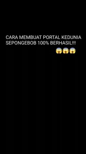 Cara membuat portal ke dunia spongebob??🤔🤔 #shorts #minecraft #meme #2018