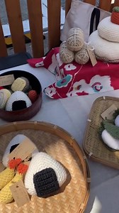 Crochet Sushi Keychain: Chubby Japanese Food Charm - Etsy