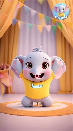 Chair Pose for Kids with Tembo 🐘 | Fun Yoga for Toddlers