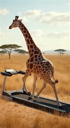 The Science of Giraffes on Treadmills