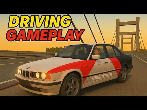 “BMW E34 Drift on Bridge | Realistic Driving Gameplay | Full HD”