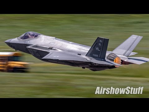 From the Tower! USAF F-35 Lightning II Demo - Battle Creek Airshow 2025