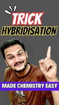 Trick to find hybridization | Organic Chemistry SHORT