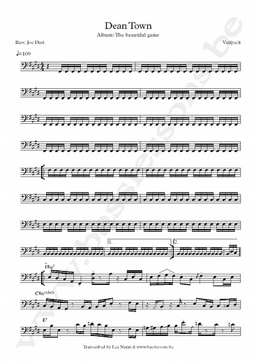 Vulfpeck - Dean Town | Bass Transcription | Joe Dart