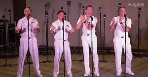 Navy Boys Sing Songs From The ’60s In Beautiful Harmony