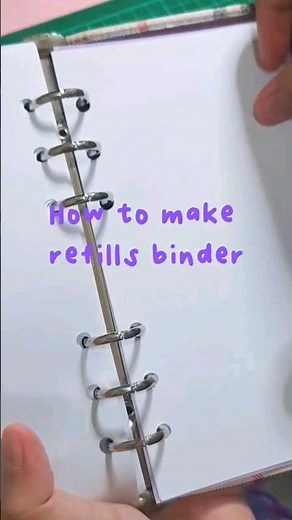 how to make refills binder #diy #howto #howtomake #binderjournal #notes #refill