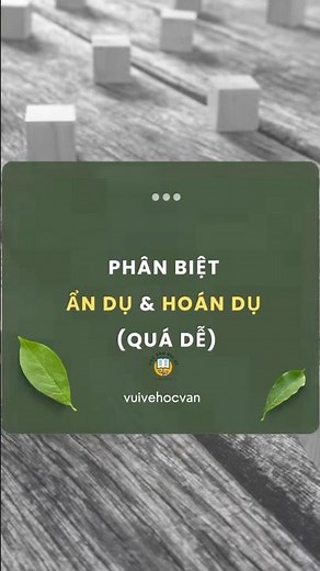 Phân biệt ẩn dụ và hoán dụ #ngữvăn9 #studywithme