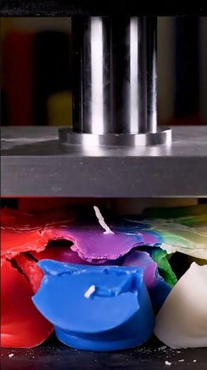 What Happens When Candles Meet a Hydraulic Press?