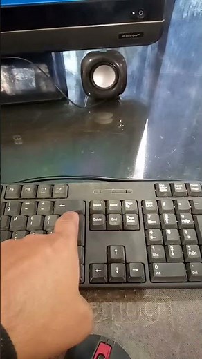 How to use left and right button of mouse using keyboard#computer #keyboard #shorts #youtubeshorts