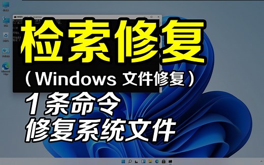 Windows立即扫描所有受保护系统文件的完整性，并尽可能进行修复