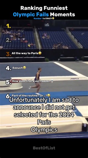 Ranking Funniest Olympic Fails Moments