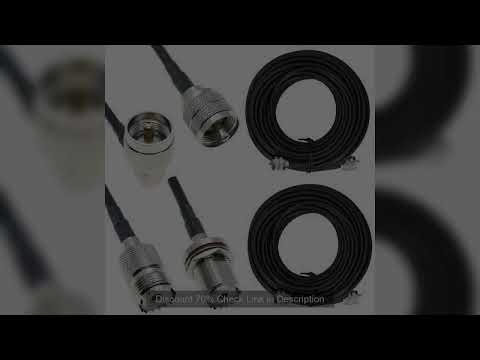 RG58 coax coaxial UHF PL-259 SO239 connectors amateur ham CB radio antenna cable Connector Brass RF