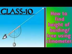 #MathsActivity #Class10 #How to find the height of building or tree using clinometer.