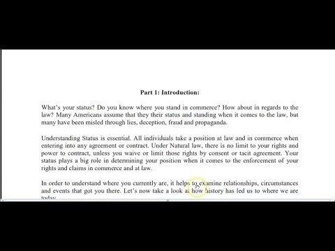 SECURED PARTY CREDITOR - HISTORY & UCC LAW EXPLAINED VERY WELL!!!