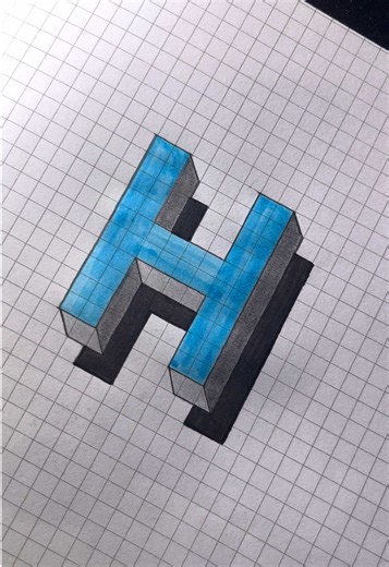 3D Illusion Drawing #illusion #3d #artistsoftiktok #drawing #art
