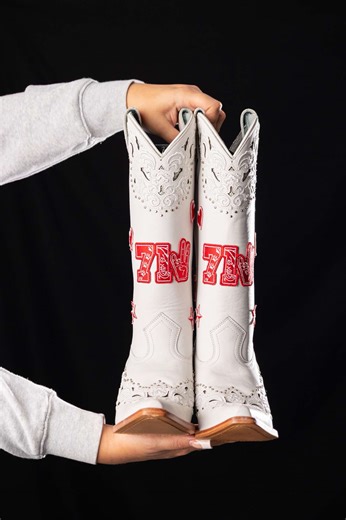 The perfect Coogs cowboy boots to elevate every outfit 🤠❤️ How would you style yours? Customize yours now at Patch Collection ✨ #coogs #uh #western #StreetwearStyle
