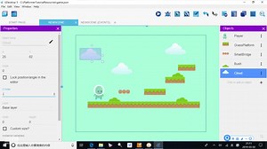 Gdevelop引擎尝鲜 制作平台游戏之三：镜头移动、添加场景物件