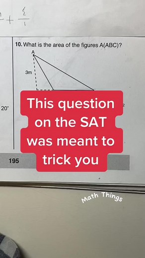 8.6K views · 30 reactions | This question on the SAT was meant to...