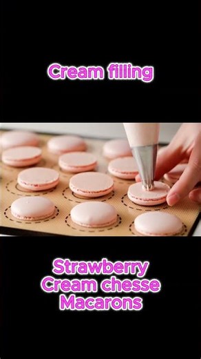 Easy Macaron Cream Filling 🍓 | Quick Dessert Hack