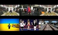 Mix of 6 videos from youtube : Gangnam Style 6 Mashup