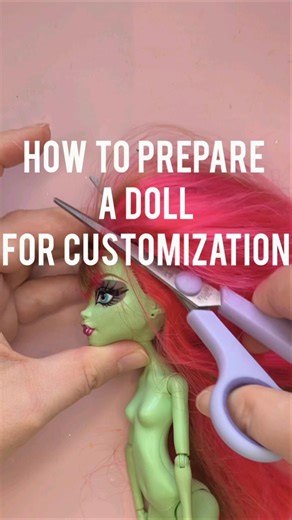 How To Prepare A Doll For Customization Tutorial #dollrepaint #dollcustomization #tutorial
