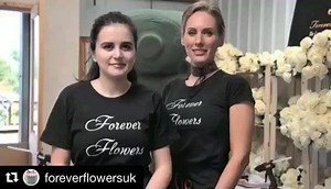 #behindthescenes with @foreverflowersuk  Our girls hard at work creating the #gorgeous 'Florence' Bear 笠 #funfact - #Florence is 4ft tall and 3ft wide, she used over 2000 #roses took two days to create! #teamworkmakesthedreamwork | Forever Flowers UK | Facebook