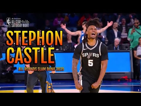STEPHON CASTLE | All rounds Slam Dunk Contest 2025 ⭐️