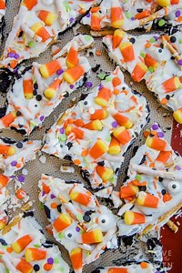 Easy Candy Corn Bark