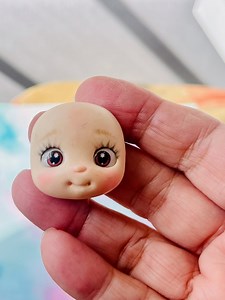Clay Head With Resin Eyes for Dolls, Handmade Doll Heads for Crafting, Artisan Supplies Heads for Bows and Figures With 3D Eyes Diy. - Etsy